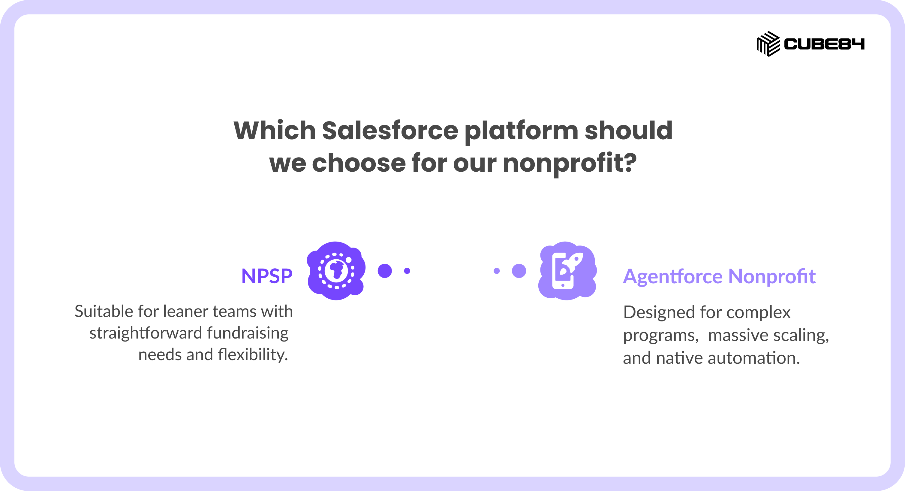 Which Salesforce platform should we choose for our nonprofit_